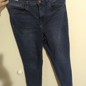 High rise skinny jeans